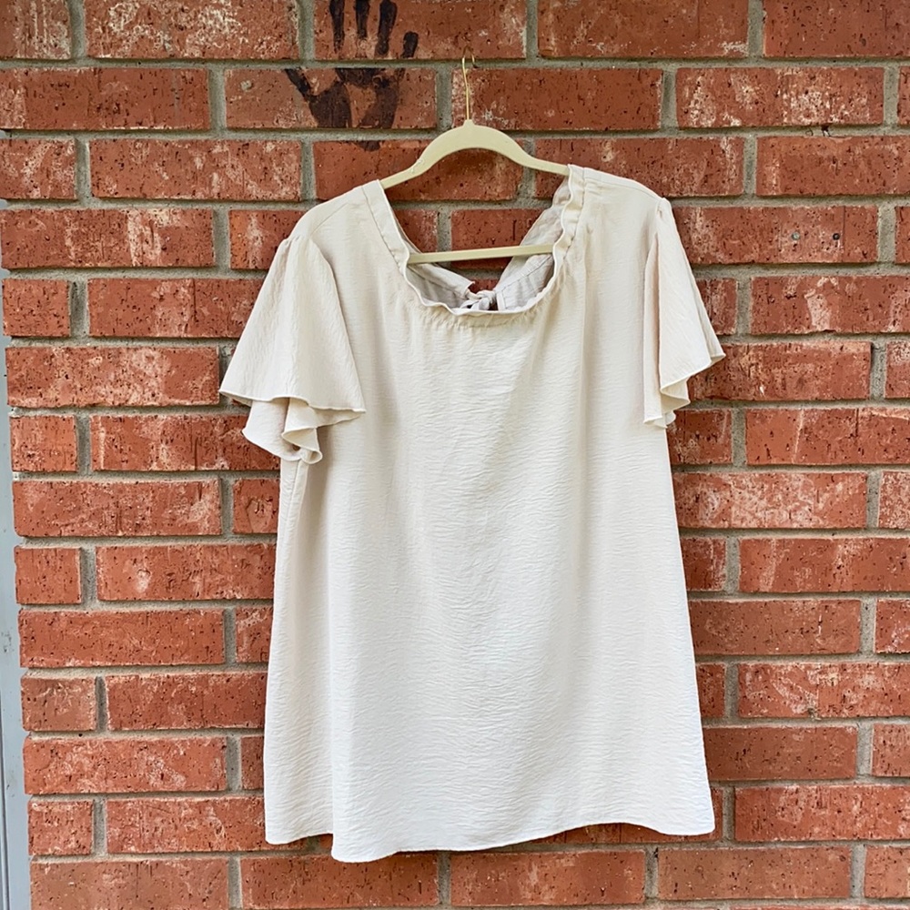 VS Vision - Cream flowing blouse